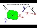 Mechanical Engineering: Equilibrium of Rigid Bodies (16 of 32) Equilibrium of 3-Force Body