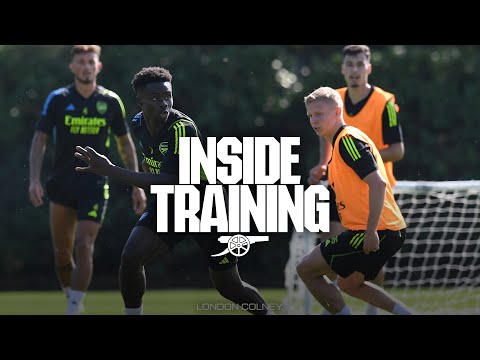 INSIDE TRAINING | All eyes on Everton | Saka, Trossard and Nketiah goals competition