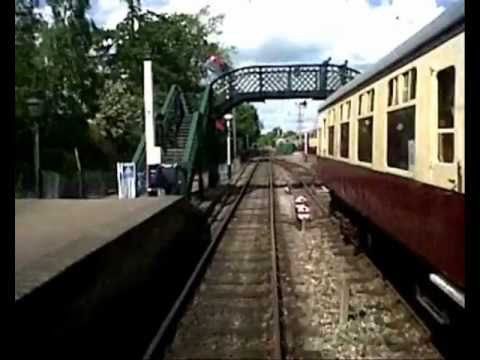 Colne Valley Railway - Driver's eye view (4x speed) fimed from class 141 railbus