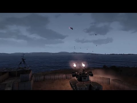 MiG-29 shot down by Anti Air Tank-Arma 3-Military Simulation