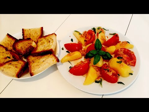 INSALATA DI TONNO PATATE E POMODORI