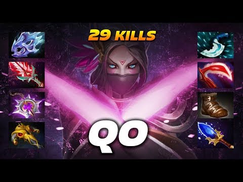 QO TA 29 KILLS 8 slotted Monster - Dota 2 Pro Gameplay