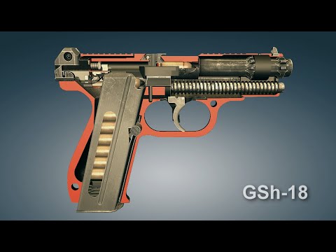 GSh-18 Semi-automatic pistol. How it works | 3dGun