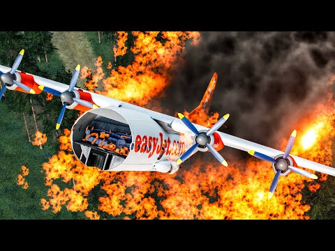 Plane Crashes With Dummies💥20 - BeamNg Drive