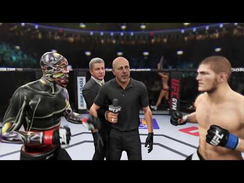 Voodoo vs. Khabib (EA Sports UFC 2) - CPU vs. CPU - Crazy UFC 👊🤪