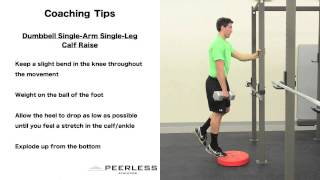 370. Dumbbell Single Arm Single Leg Calf Raise