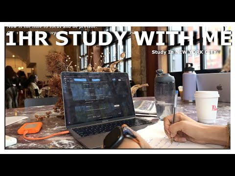 1Hour STUDY WITH Me At a BEAUTIFUL CAFE|Coffee Shop Ambiance|Deep Focus|coffee shop background NOISE