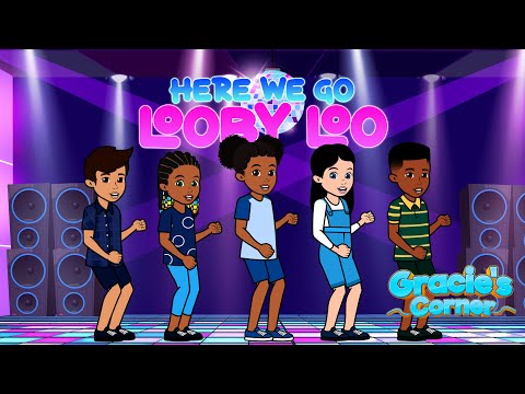 Here We Go Looby Loo | Amapiano Mix by Gracie’s Corner | Nursery Rhymes + Kids Song