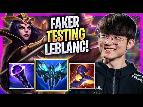 FAKER TESTING LEBLANC IN KR SOLOQ! - T1 Faker Plays Leblanc MID vs Ahri! | Season 2023