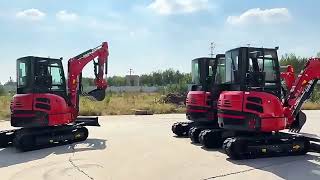 Factory price crawler mini excavator, 2.5 tons 3.5 tons multi-function mini excavator customized.