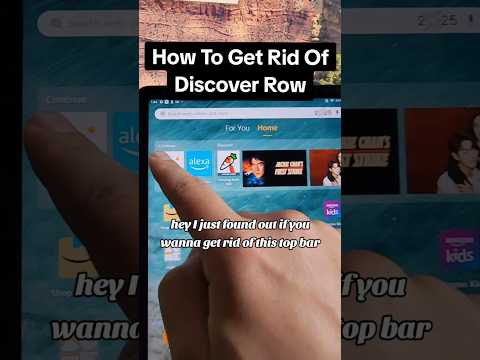 How To Remove The Top Bar On Almost ANY Amazon Fire Tablet! #shorts