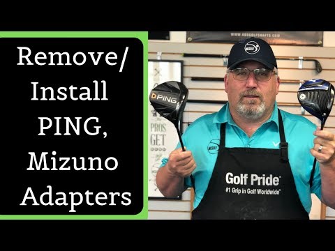 Part of a video titled How to remove and install an golf club shaft adapter - YouTube