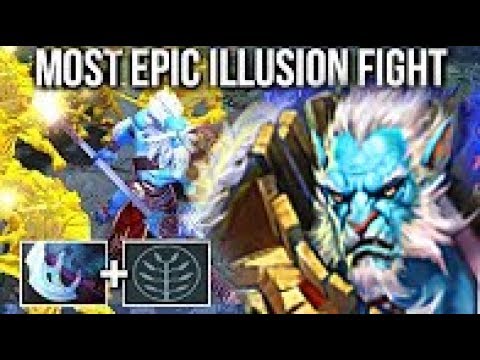 EPIC Battle 16x Illusion Phantom Cancer vs Chaos Knight Crazy Game Comeback by Badman 7.07 Dota 2