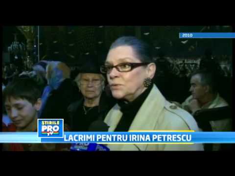 Irina Petrescu a fost condusa pe ultimul drum Au plans-o cerul si actori de renume