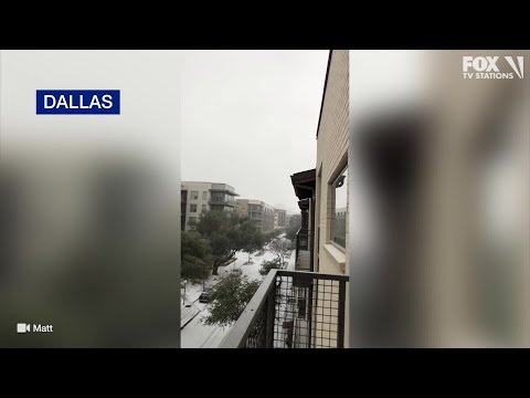 RAW VIDEO: Thundersleet in Dallas