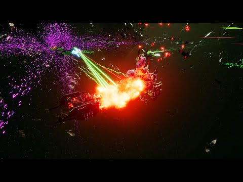 Mega Mod 2020: Necrons vs Chaos! - Massive Battle, Skirmish Gameplay, Battlefleet Gothic Armada 2