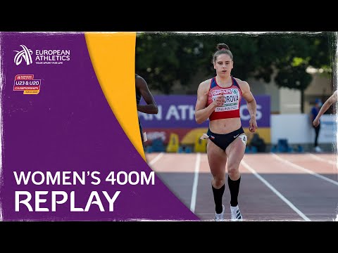 Women's 400m Final Replay - European U23 Championships Tallinn 2021