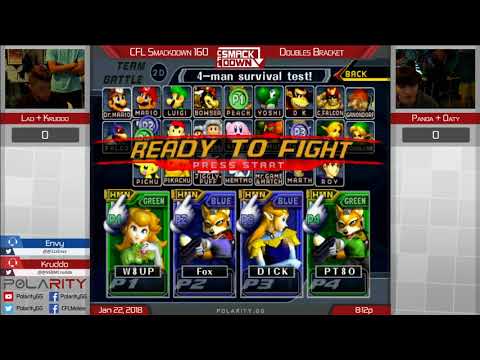 CFL Smackdown 160 Melee - Lad + Kruddo vs Panda + Oaty - Doubles