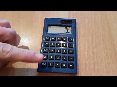 Explanation of memory on a simple calculator - M+ M- MR MC