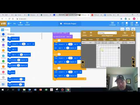 Vexcode Grid Map Spiral