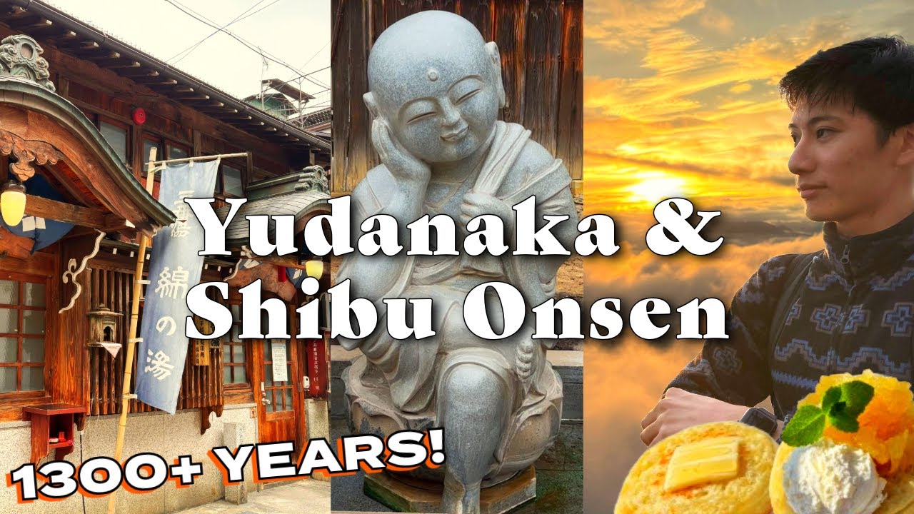 A traveler embarks on an exhilarating journey, exploring the enchanting towns of Yudanaka and Shibu Onsen.