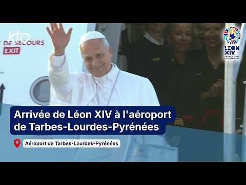 Arrivée du pape Léon XIV - Aéroport de Tarbes-Lourdes-Pyrénées