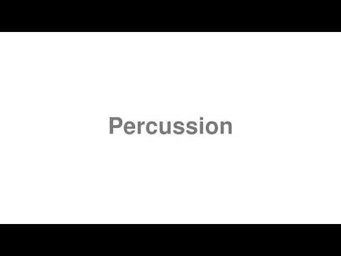 Part of a video titled How to Pronounce "Percussion" - YouTube