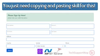 How to Create a Responsive User Registration Page in ASP.NET using Boo