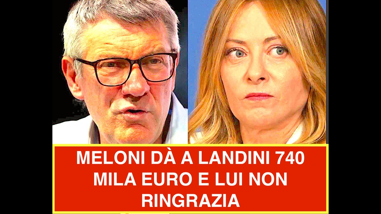 MELONI DÀ A LANDINI 740 MILA EURO E LUI NENACHE RINGRAZIA