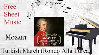 MOZART - Turkish March K.331 (Rondo Alla Turca) | Piano Tutorial | Sheet Music #SheetMusicBox
