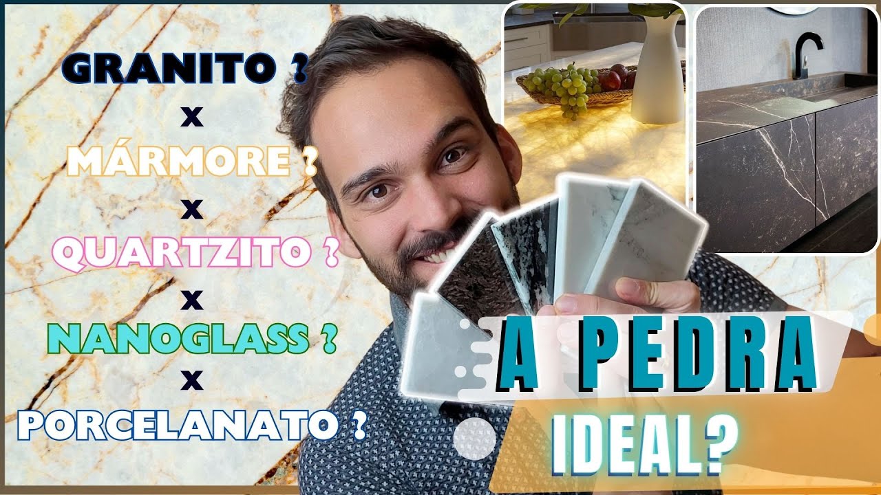 Escolhendo PEDRAS para BANCADAS da COZINHA e BANHEIRO : Naturais e Sintéticas