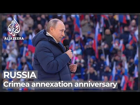 Putin marks eighth anniversary of annexation of Crimea