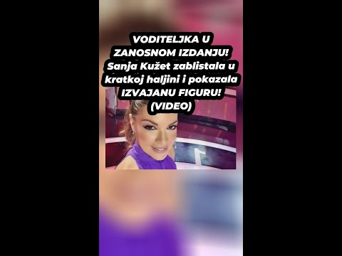 VODITELJKA U ZANOSNOM IZDANJU! Sanja Kužet zablistala u kratkoj haljini i pokazala IZVAJANU..