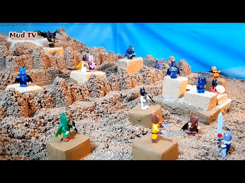 LEGO DAM BREACH AND SAND CASTLE