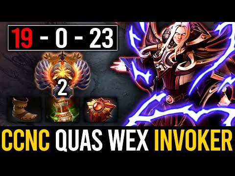 RANK 2 CCNC INVOKER SAFELANE QUAS WEX BUILD - CRAZY 8500MMR AVG GAME | Dota 2 Invoker