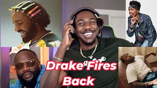 DRAKE  DISSED EVERYBODY! ON DROP AND GIVE ME 50!) REACTION