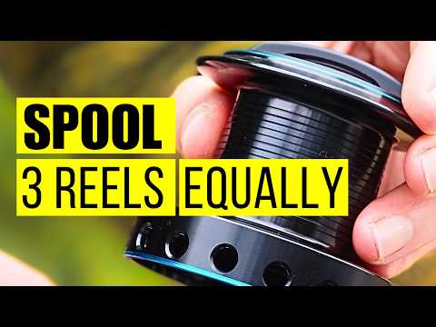 How to Spool 3 Reels (EVENLY) With 1000m of Line