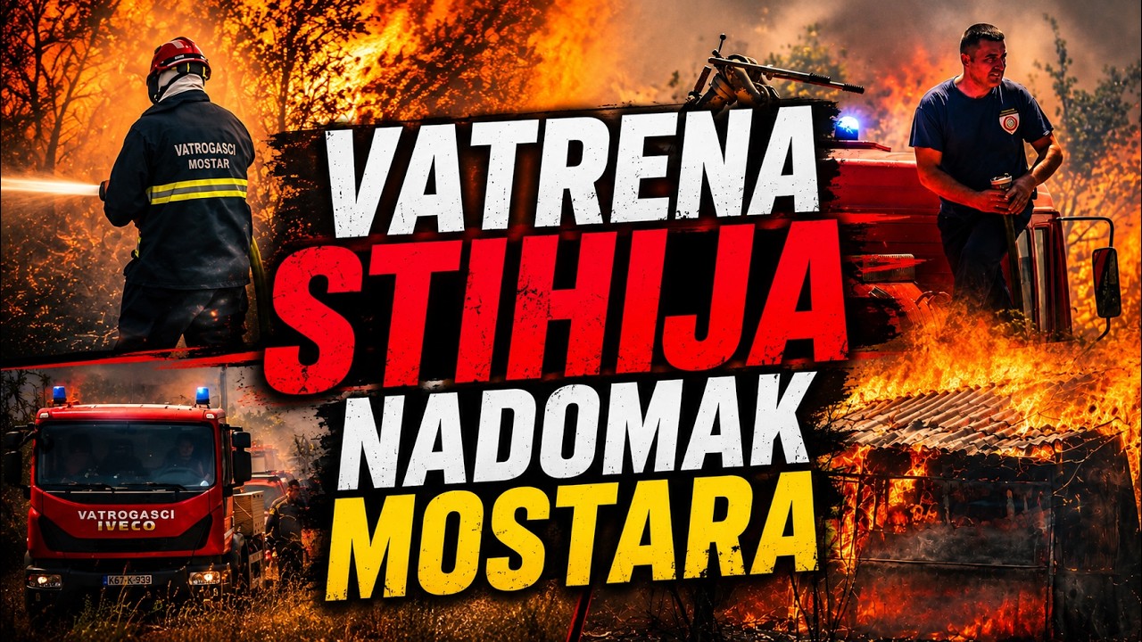 Pogled iz zraka na požar u Raštanima