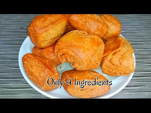 MANDAZI RECIPE: Only 4 INGREDIENTS make these Crunchy & Cracky Mandazi / Half Cake /Kagumu #mandazi