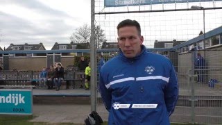 Scorebord en interview trainers