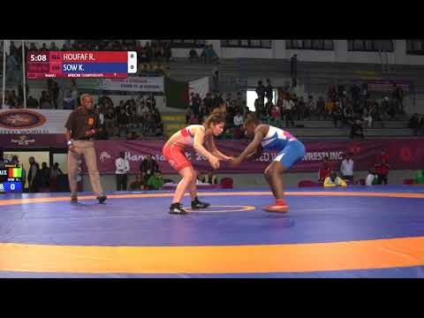 Round 2 WW - 59 kg: R. HOUFAF (ALG) v. K. SOW (GUI)