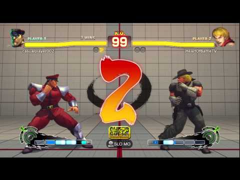 Happy Medicine (M Bison) vs  HeartofBattleTV (Ken) SSF4AE 2012 XBL Match