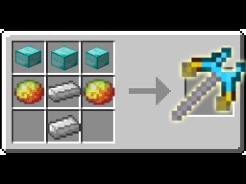 Crafting The Fastest picaxe ever!  | Minecraft Mods