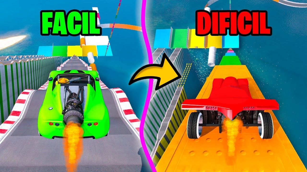 MEGA RAMPA DE NIVELES!! ME VUELVO LOCO!! - GTA 5 ONLINE