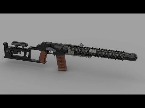Custom Lego Gun MOC: RPK MK.III [Hissing CockRoach](Livestream Build Pt.1)