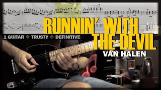 Runnin with the Devil | Guitar Cover Tab | Guitar Solo Lesson | Backing Track w/ Vocals 🎸 VAN HALEN