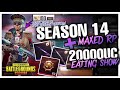 BEST LUCK OF ATHENA'S 20000UC EATING SHOW | NEW ROYAL PASS REVIEW - PUBG MOBILE