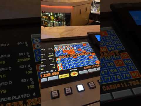 Major Hand Pay On 4 Card Keno! Hit 8/9 numbers on max bet