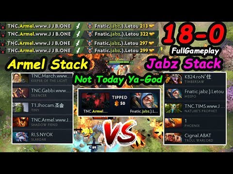 Not Today Ya-GOD | TNC Armel [Shadow Fiend] vs Fnatic Jabz [Meepo] MID Battle Dota 2 Gameplay