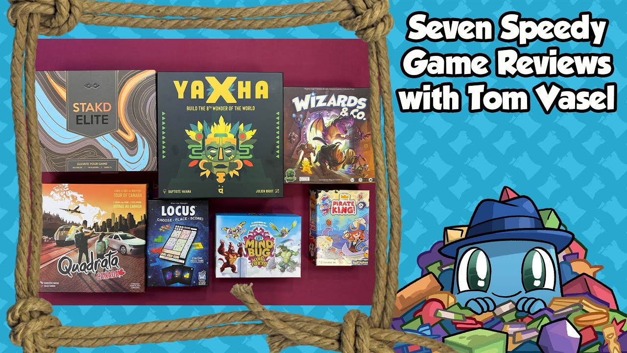 Seven Speedy Game Reviews - with Tom Vasel